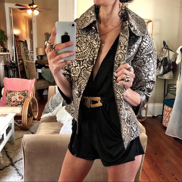 Banana Republic Jackets & Blazers - Banana republic gold brocade metallic jacket